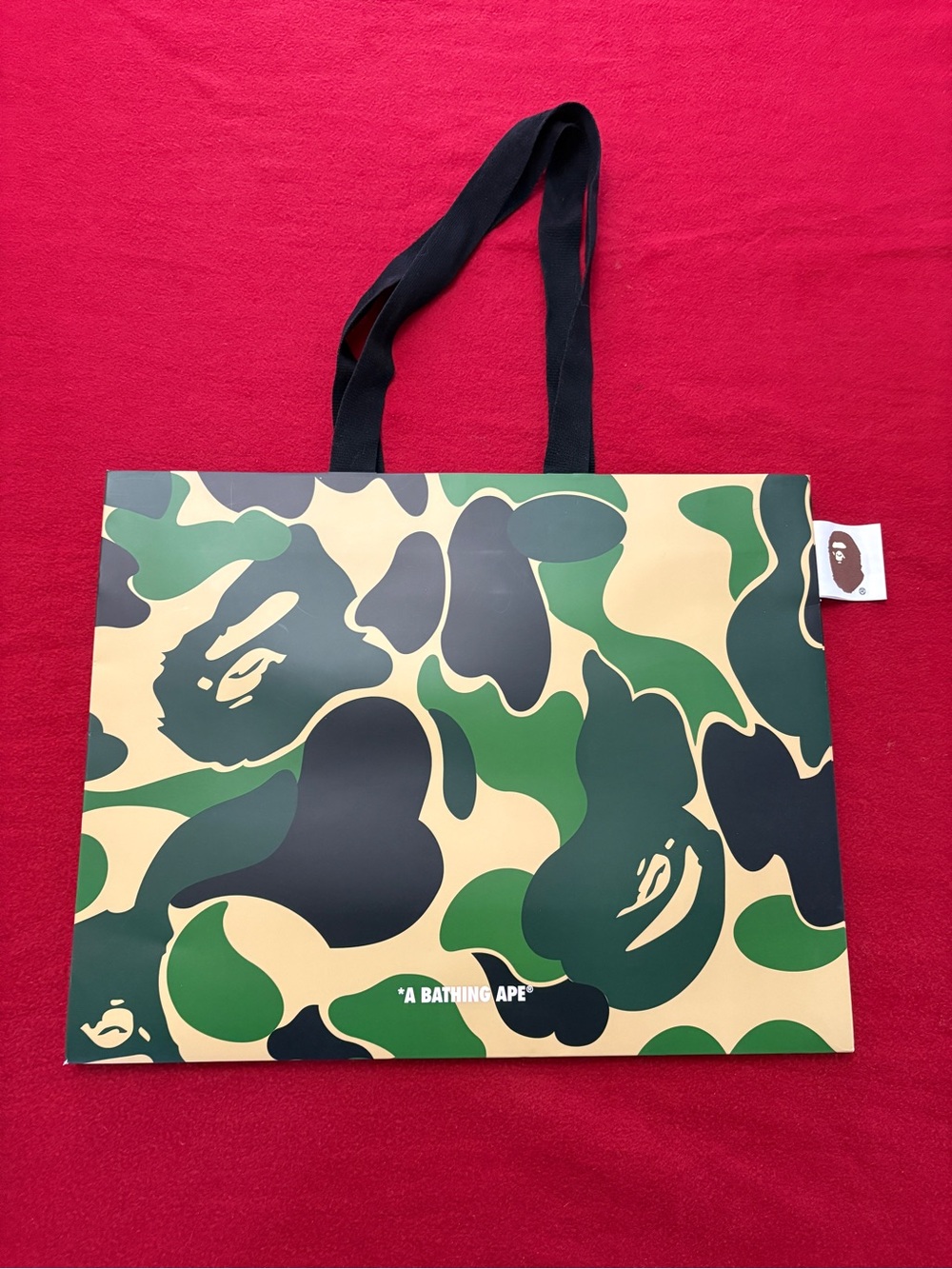 Authentic A Bathing Ape (BAPE) ABC Camo Shopping Bag